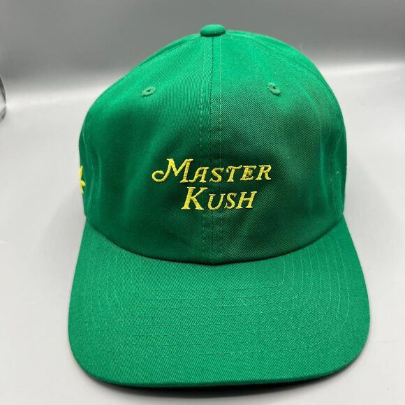 Master Kush Hat Men‎ Green Skate Grassroots Strap Back Cap - Picture 1 of 9
